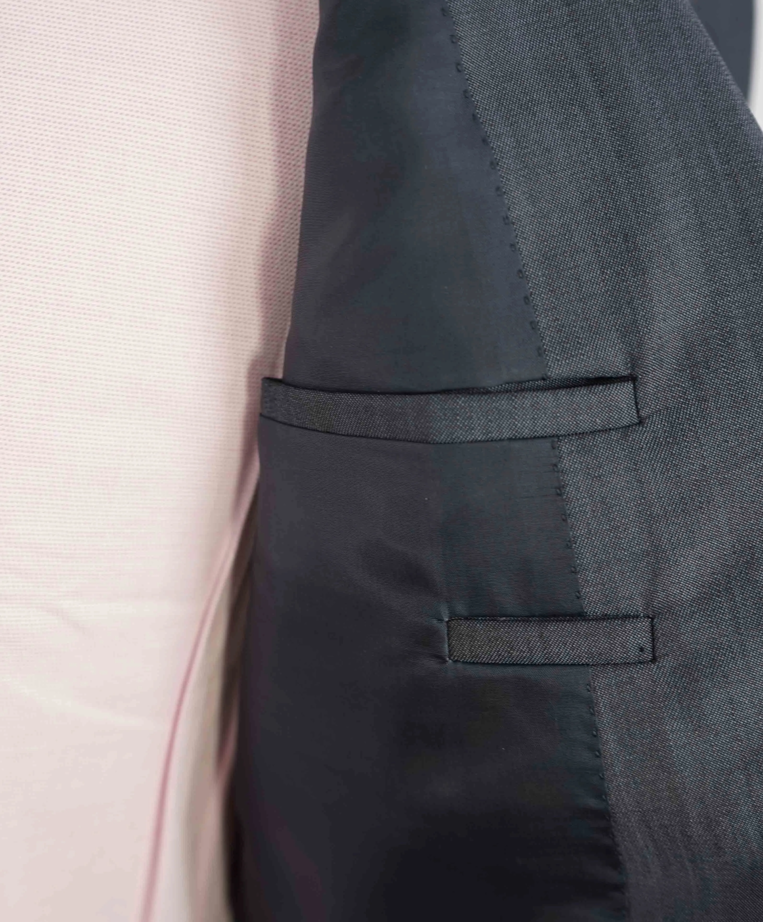 $995 Z ZEGNA - Steel Blue Sharkskin *WOOL / MOHAIR* Blazer - 40R