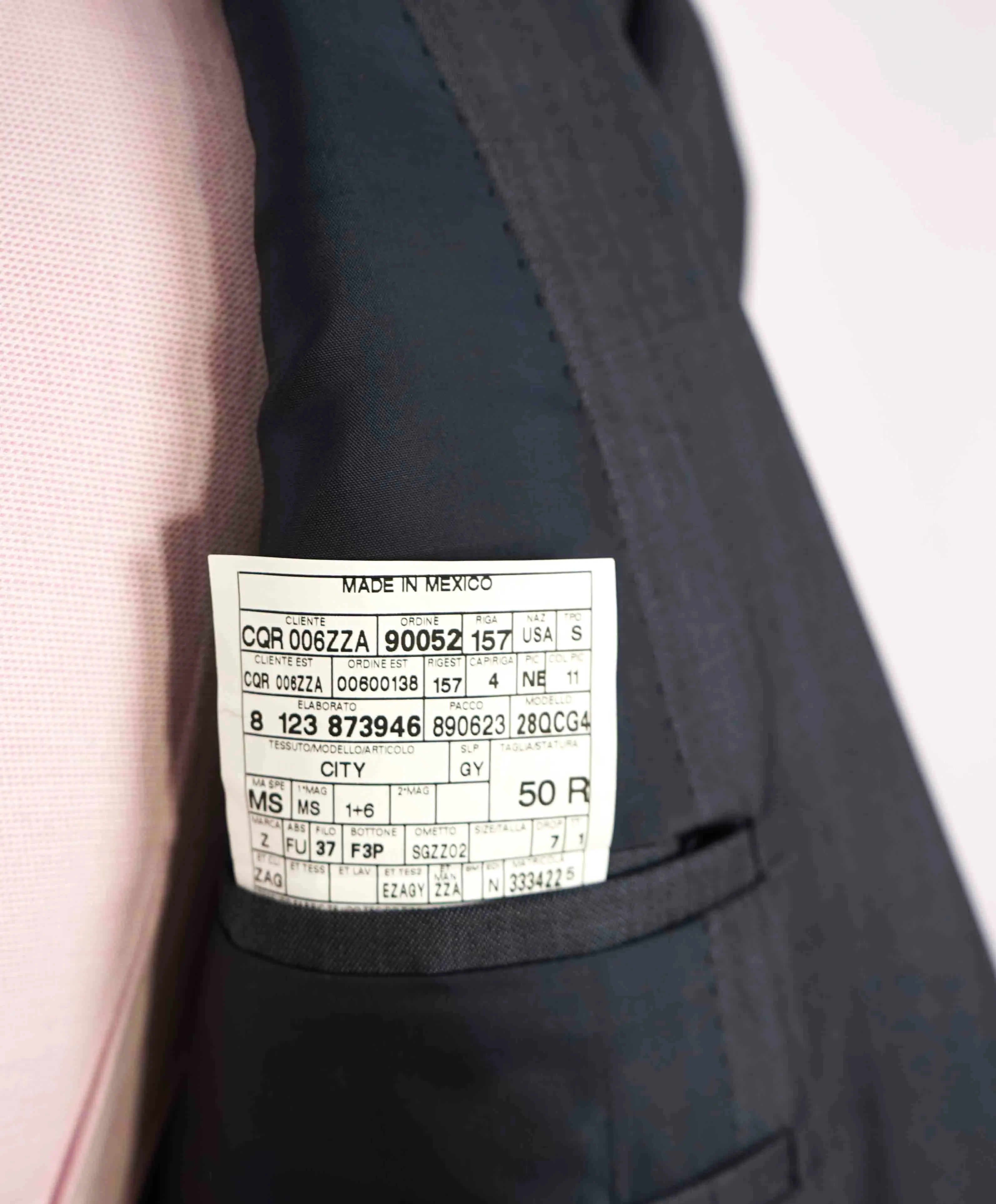 $995 Z ZEGNA - Steel Blue Sharkskin *WOOL / MOHAIR* Blazer - 40R
