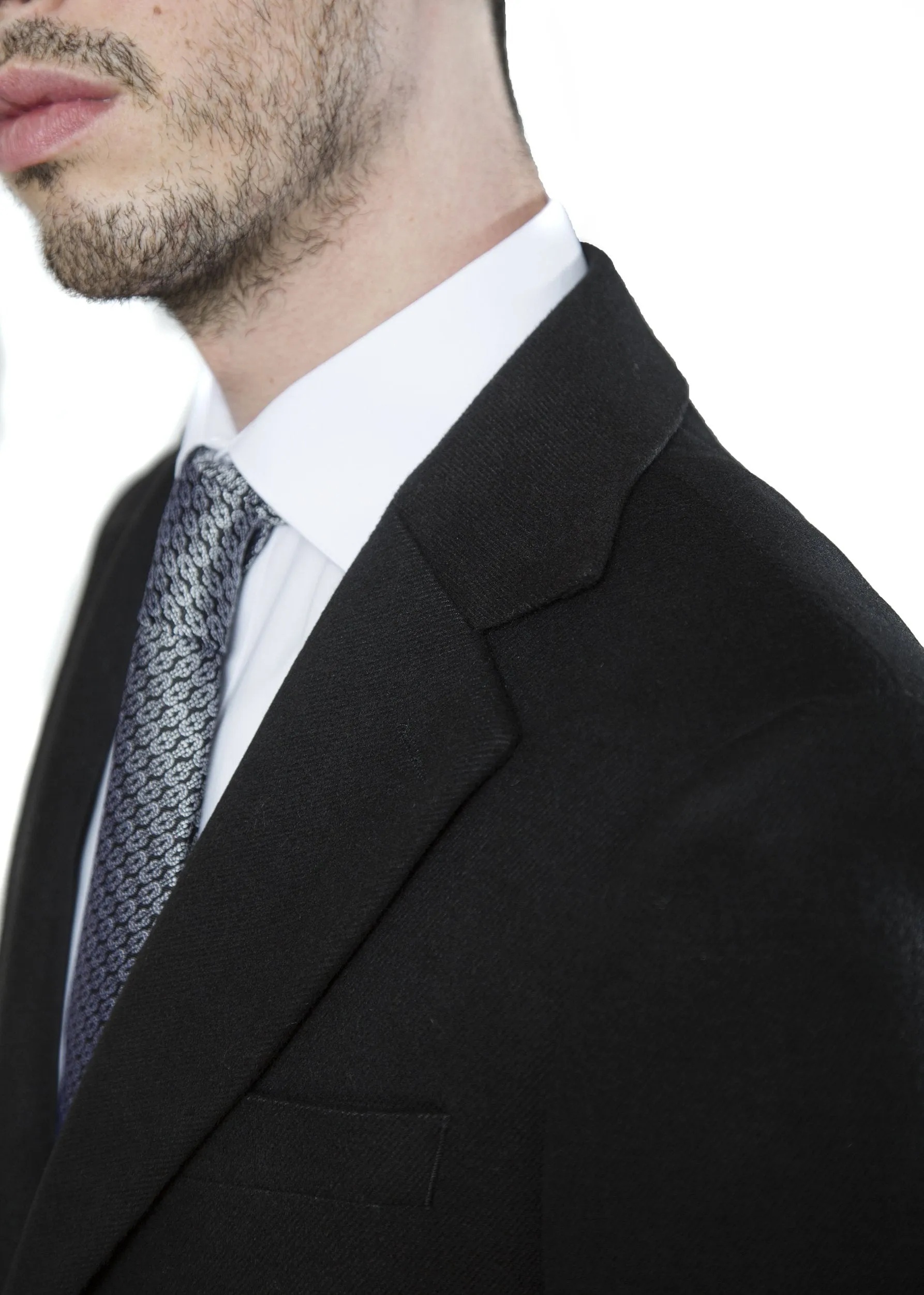Adam Baker Men's Modern Fit 3/4 Length Overcoat Single Breasted Luxury Cashmere-Feel Top Coat