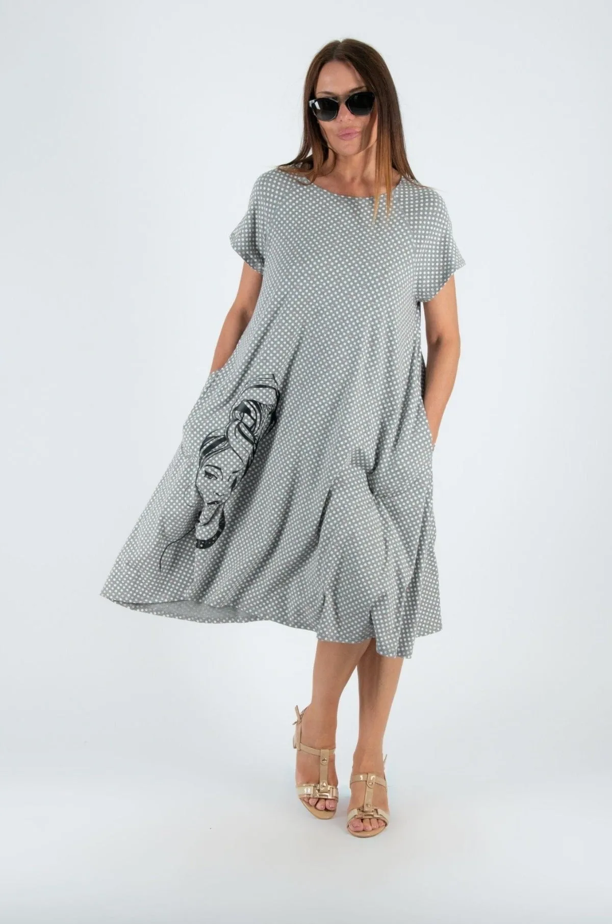 ASIA dress with print on SALE