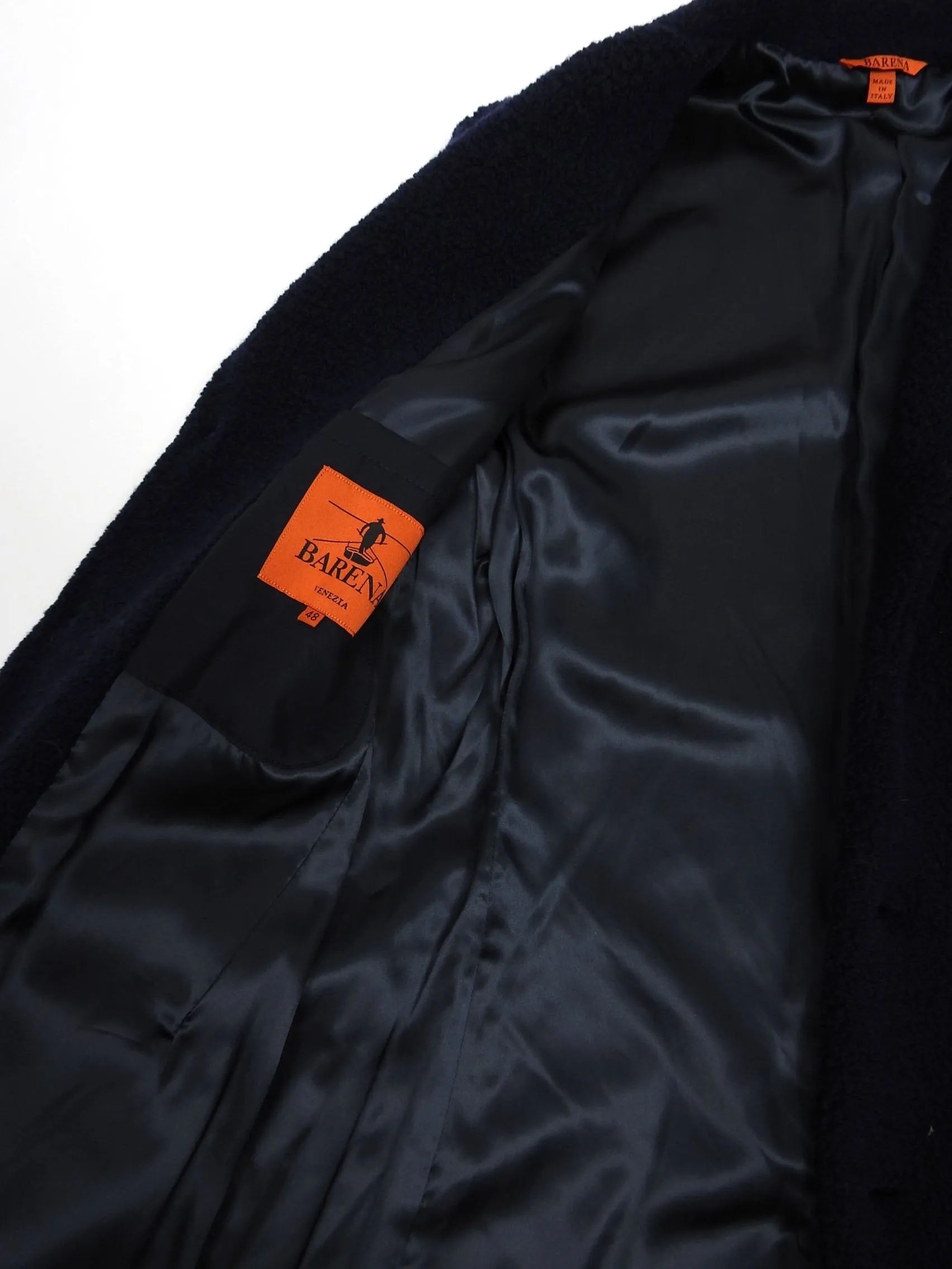 Barena Navy Overcoat Size 48