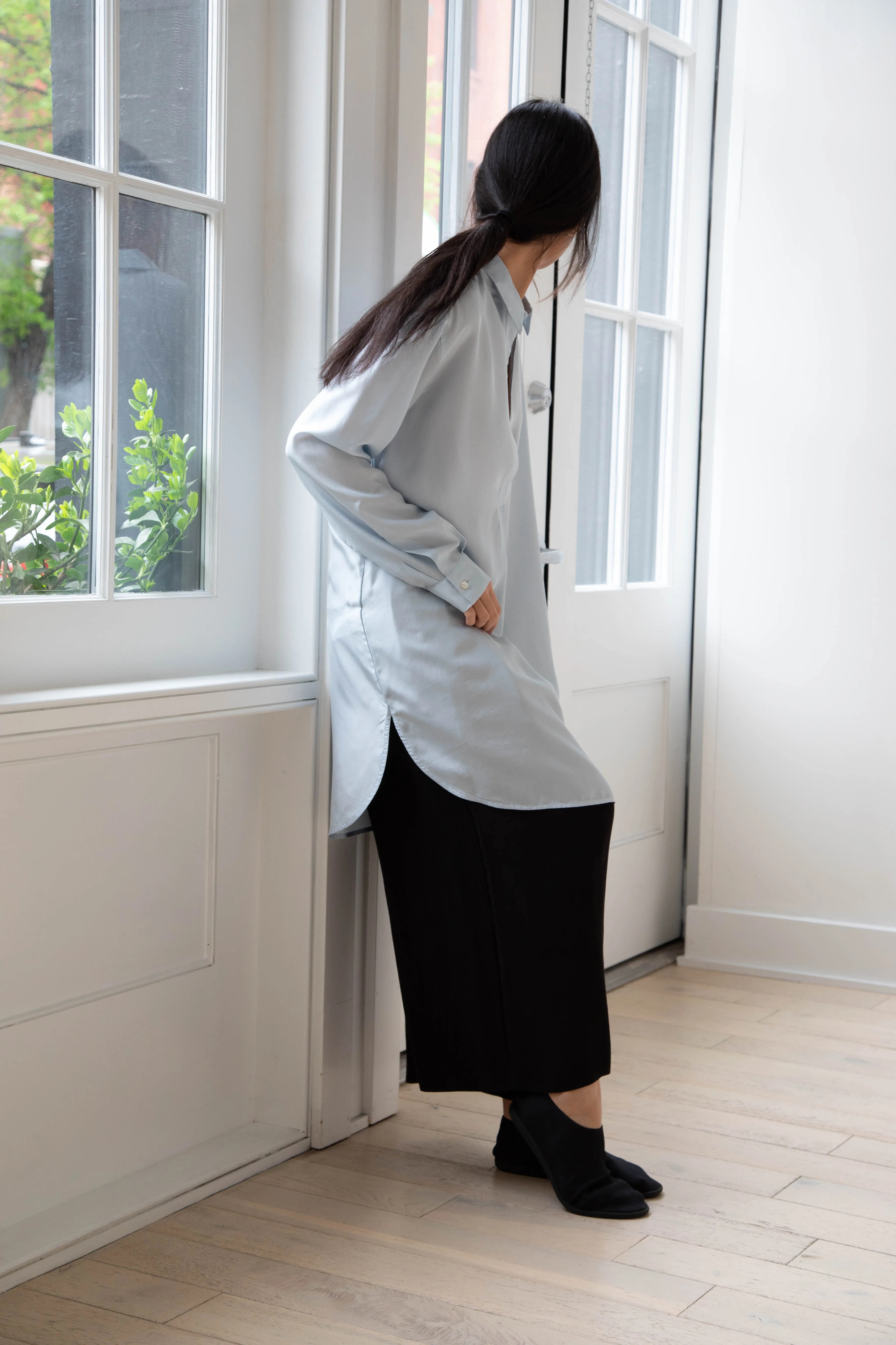 Barena Venezia | Cencia Tunic in Aqua Silk