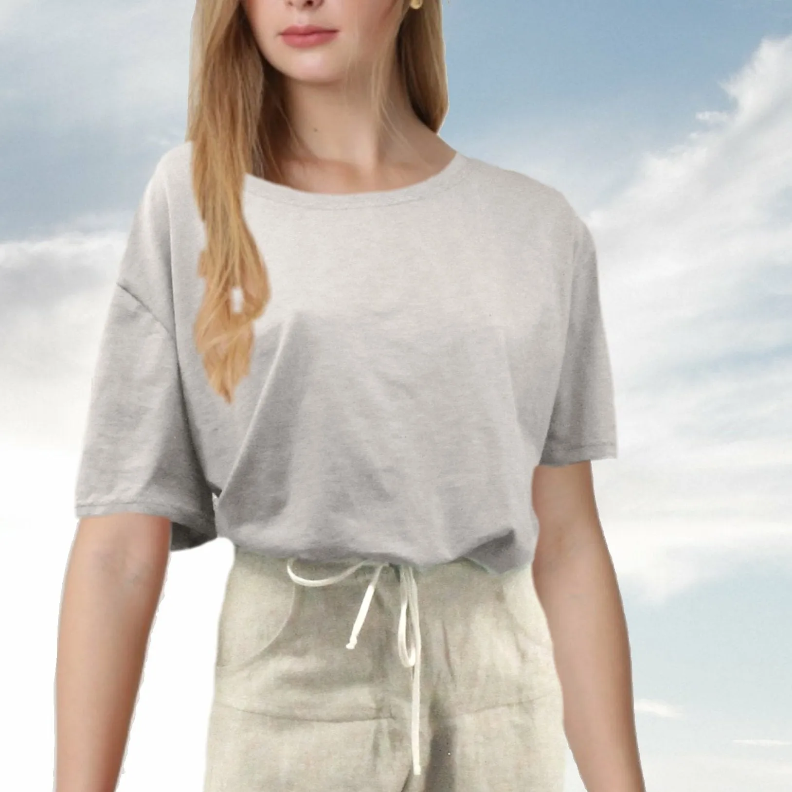 Basic T shirt in bio slubtricot / Basic T shirt in organic slub jersey