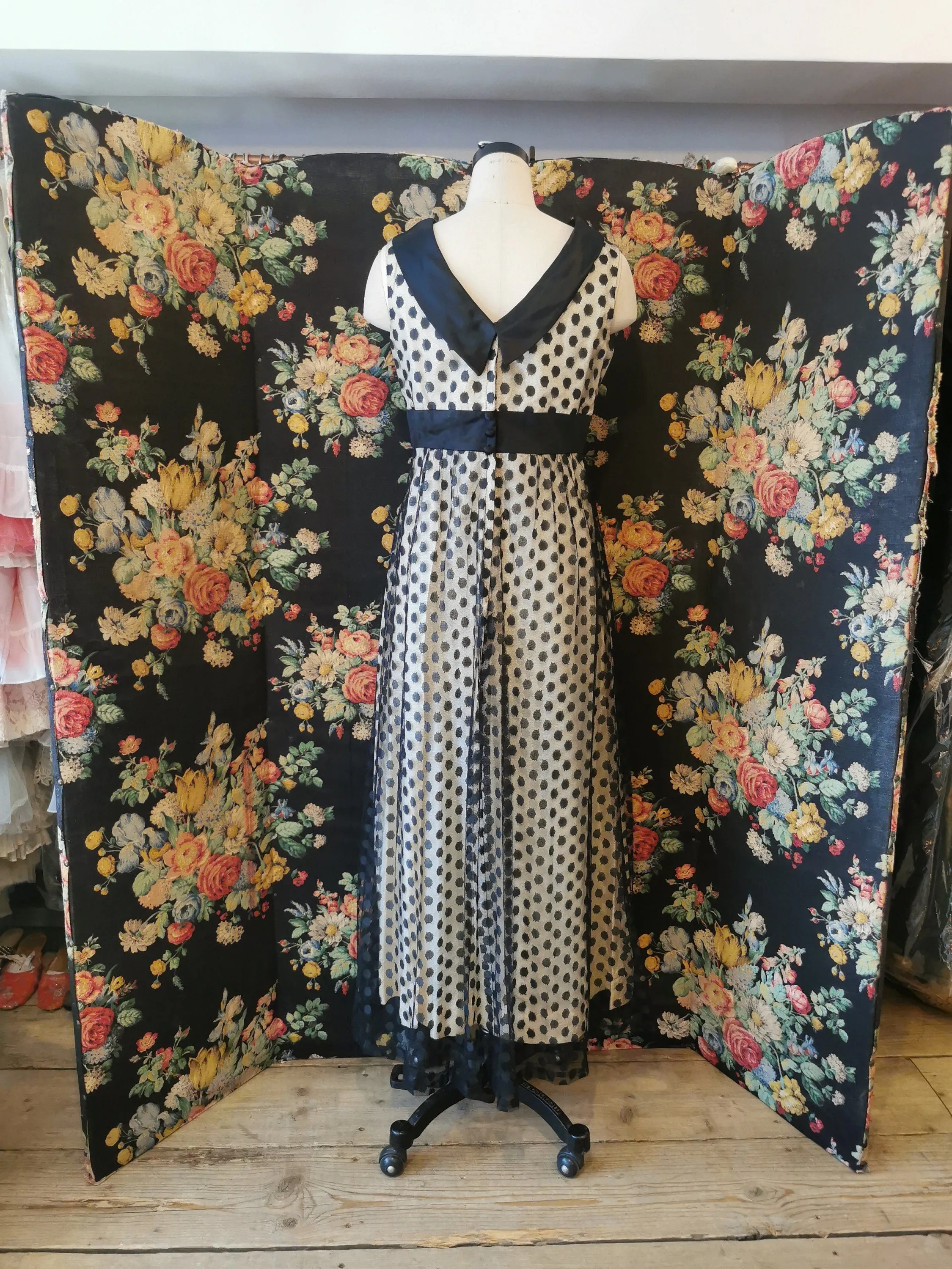 Blane's polka dot maxi dress