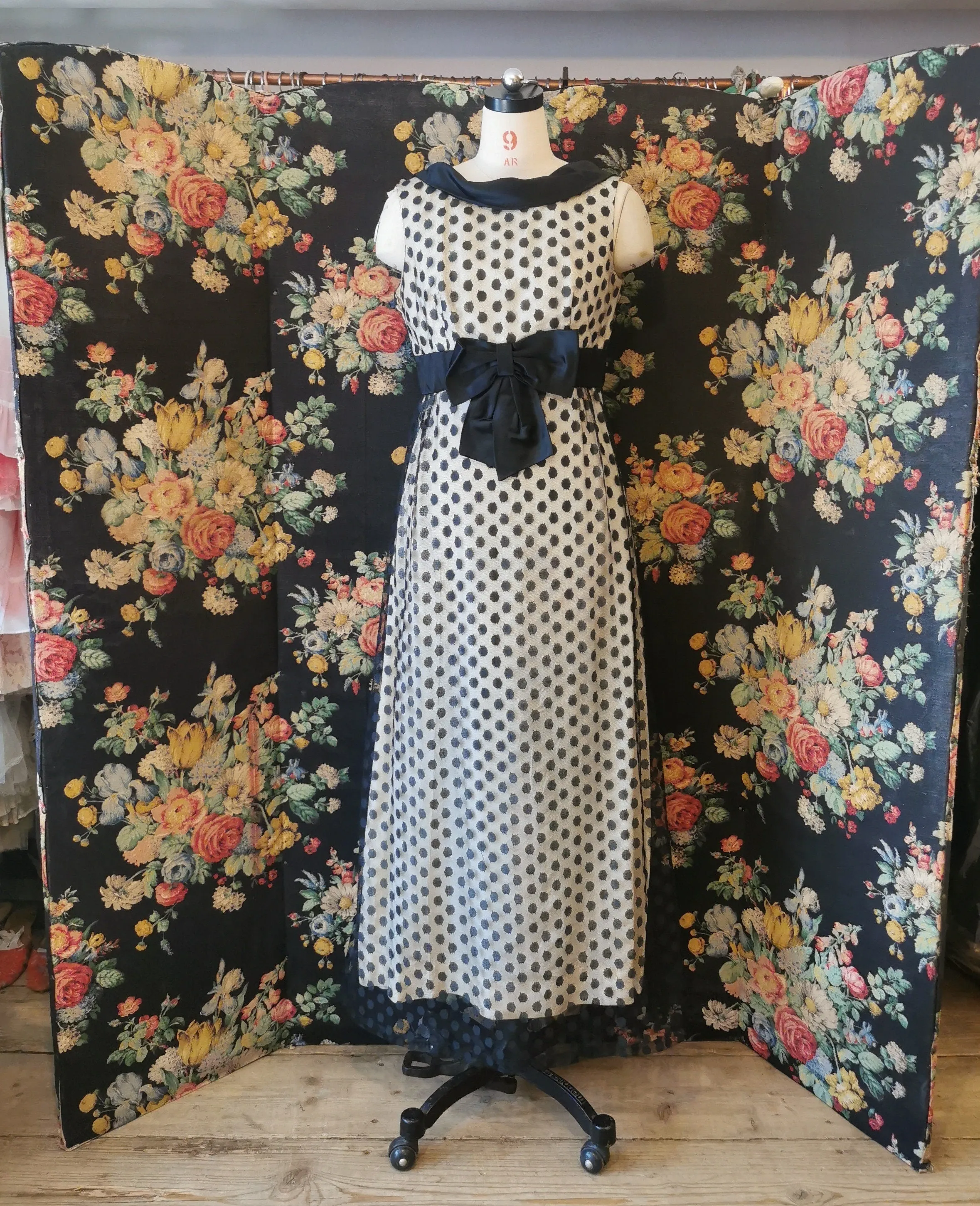 Blane's polka dot maxi dress