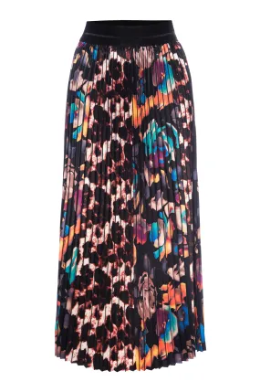 Electric Garden Pleated Skirt