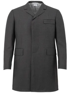 Exquisite Slim Fit Grey Chesterfield Overcoat