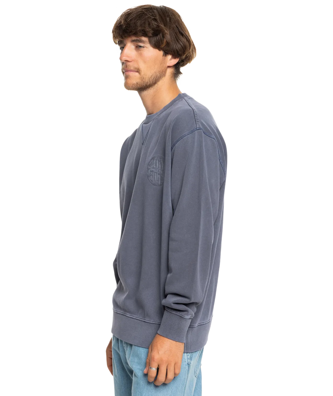 Garment Dye Sweatshirt in Estate Blue