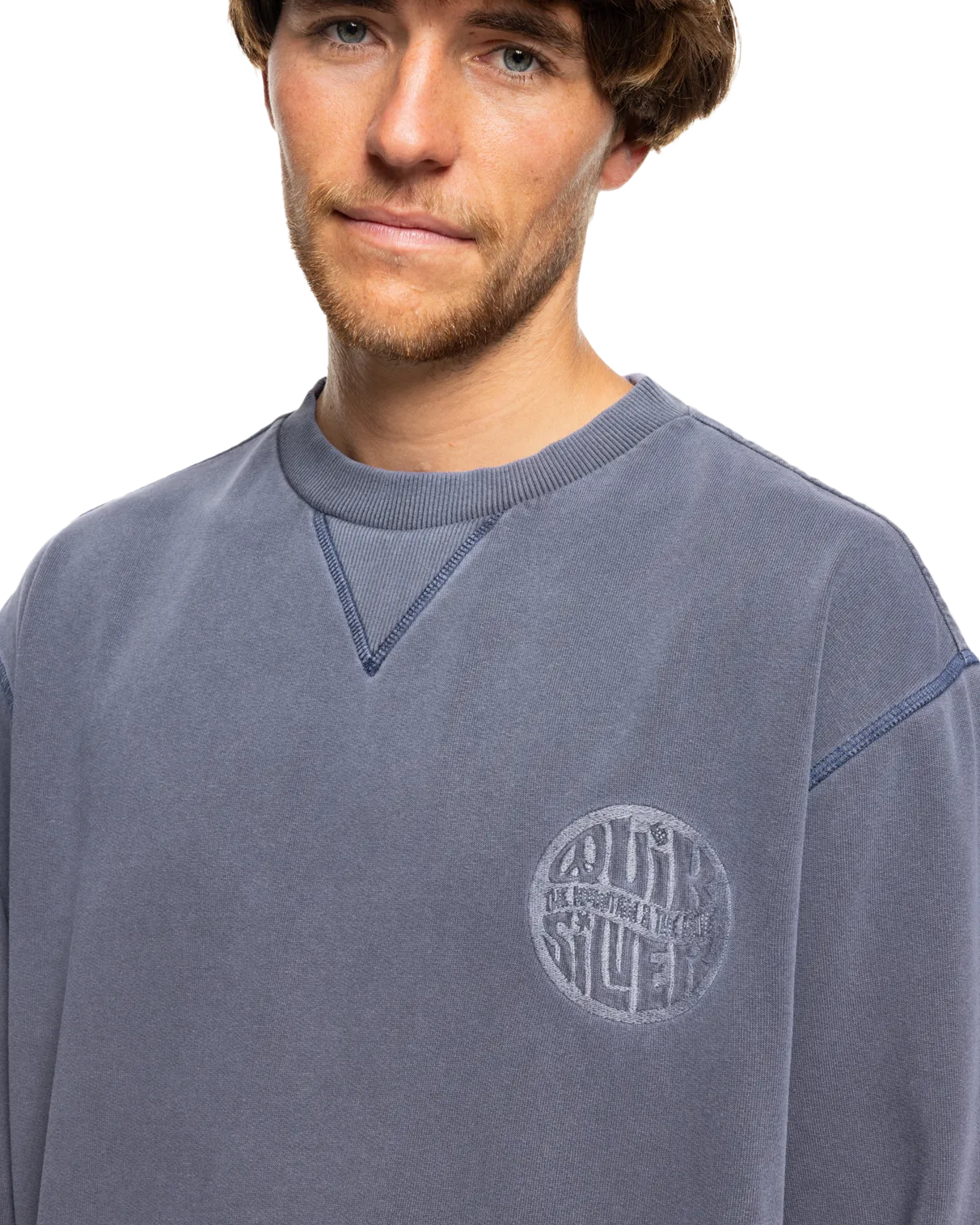Garment Dye Sweatshirt in Estate Blue