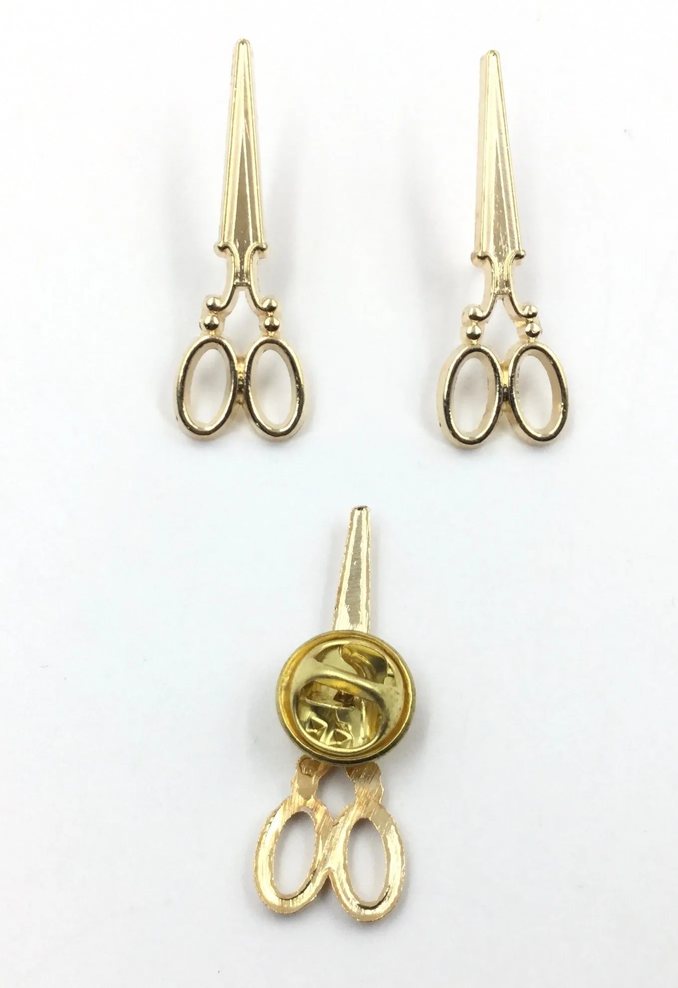Golden Knife Collarpin Buttons