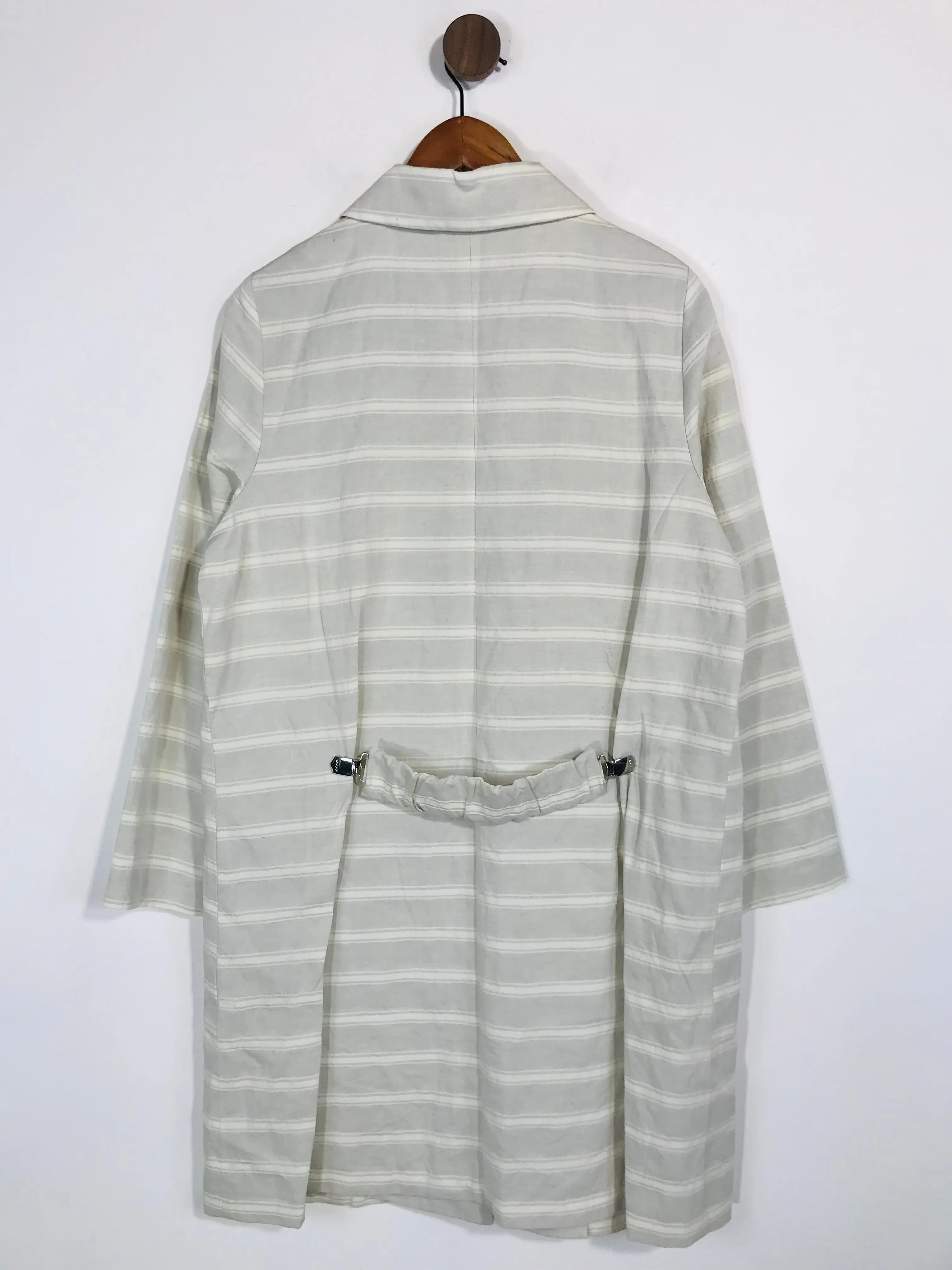 Heide Ost Women's Linen Blend Overcoat Coat | UK14 | Grey