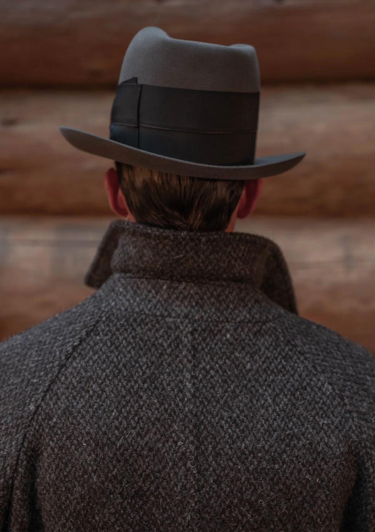 Horsley Raglan Pure Wool Belted Overcoat - Dusty Brown