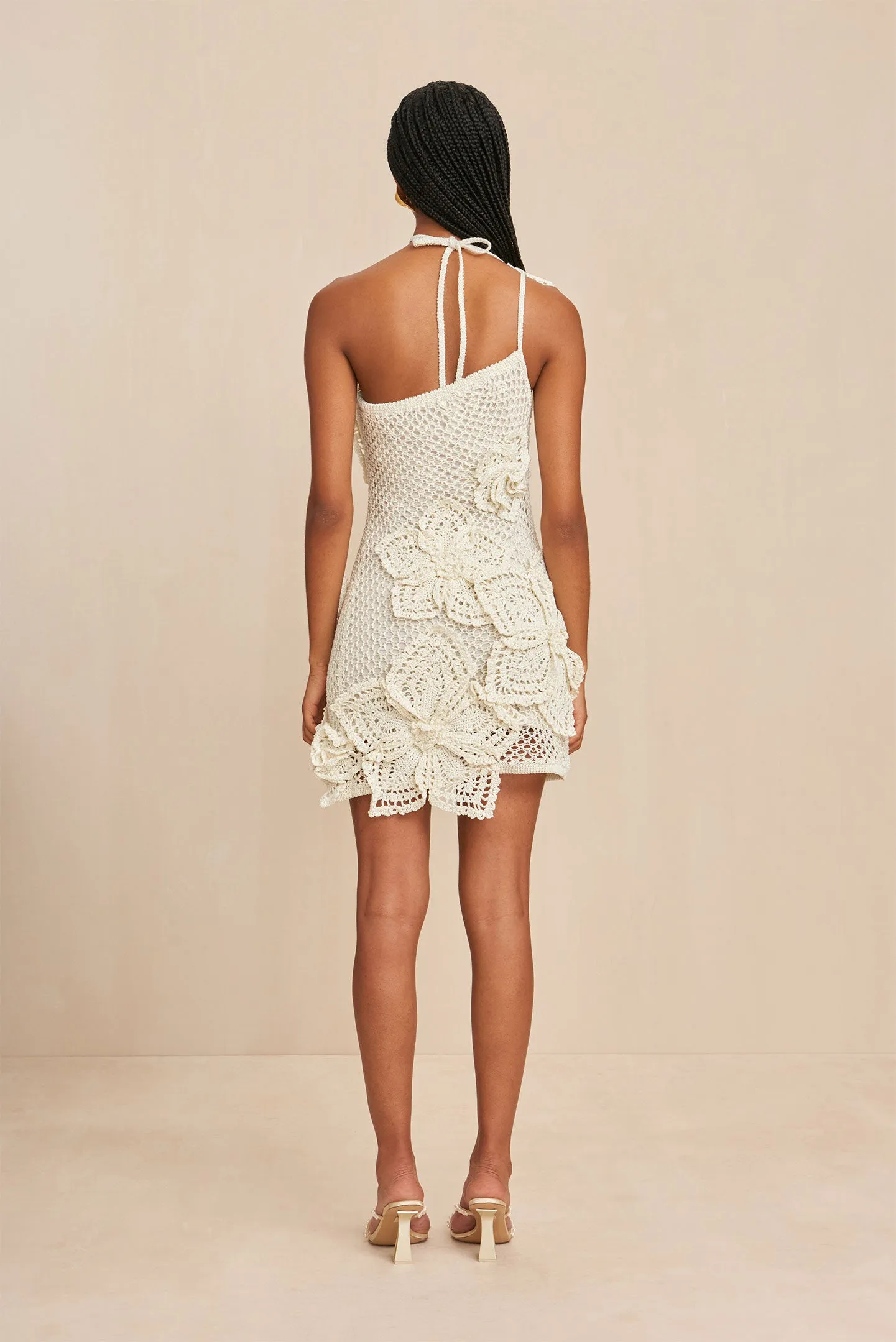 KENDRIA CROCHET DRESS - OFF WHITE
