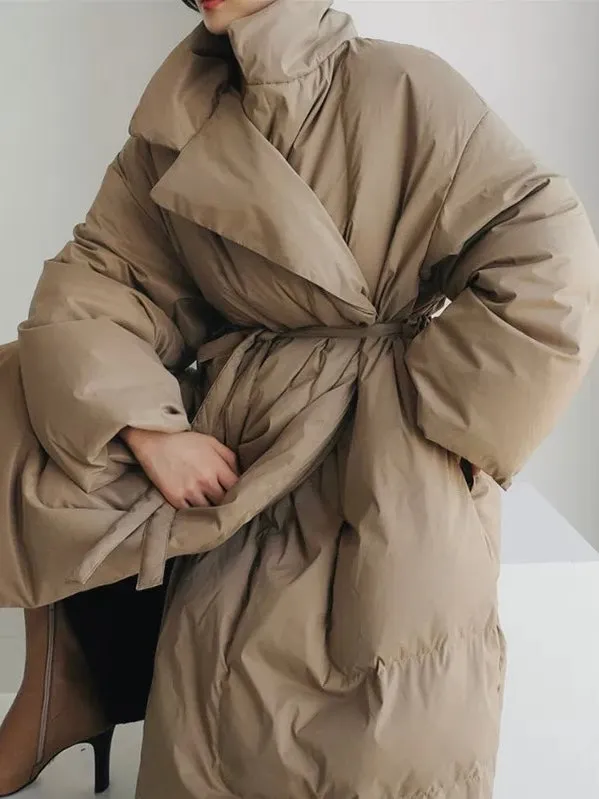 Loose Oversized Puffer Down Paded Long Coat