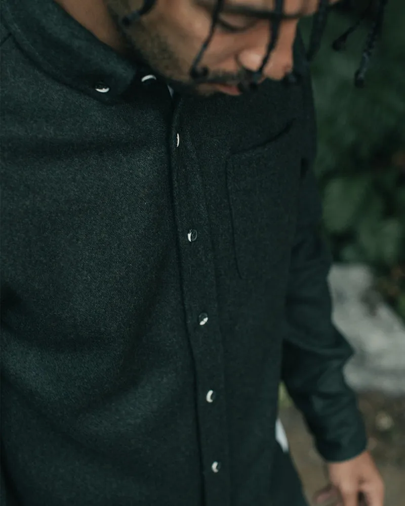 Men's Modern Melton Wool in Olive-Limited Sizes Available