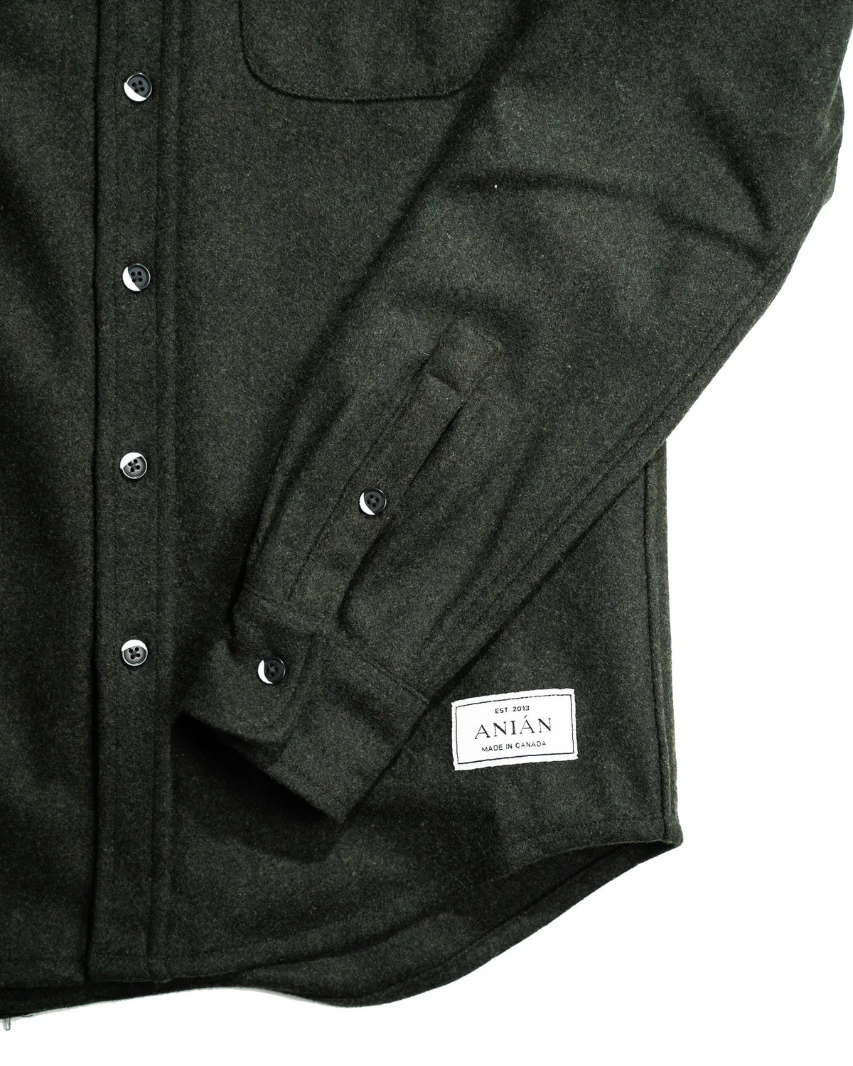 Men's Modern Melton Wool in Olive-Limited Sizes Available