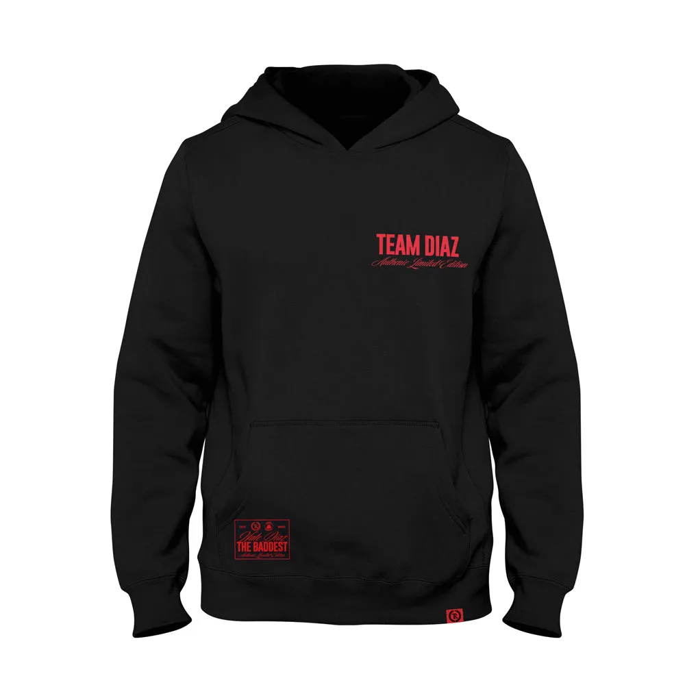 NATE DIAZ WORLD TOUR 7/6/24 Premium Fashion Hoodie [BLACK] THE BADDEST CAPSULE