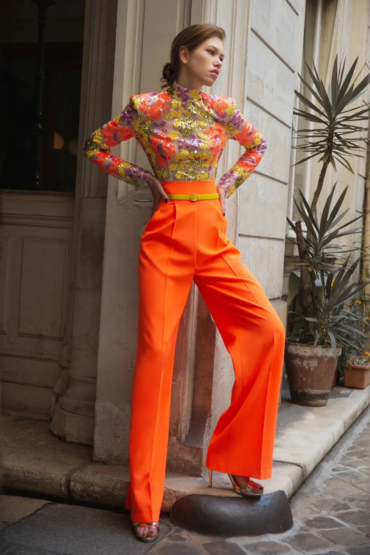 Orange Pants
