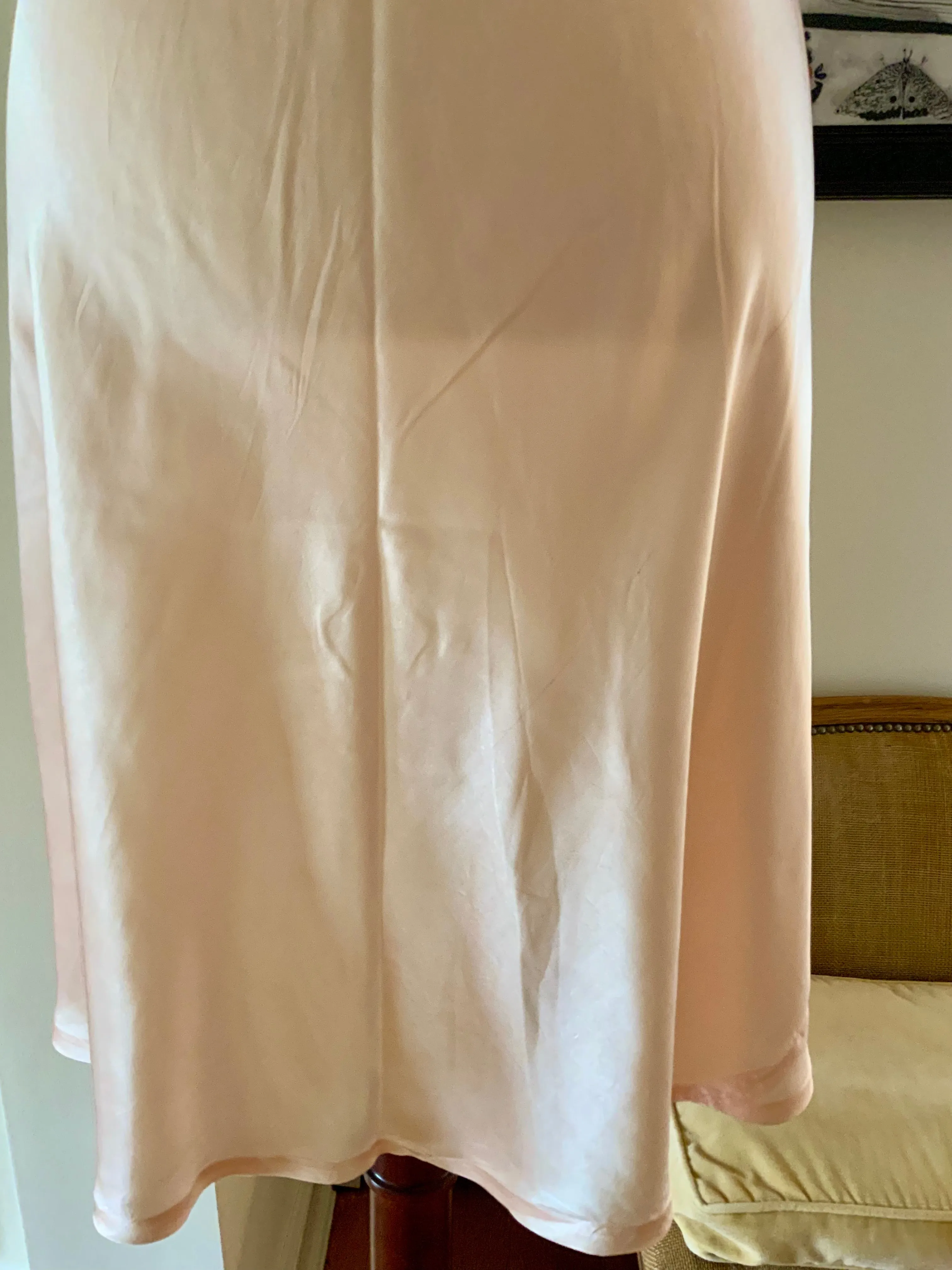 Pink Satin Slip Dress - 40s