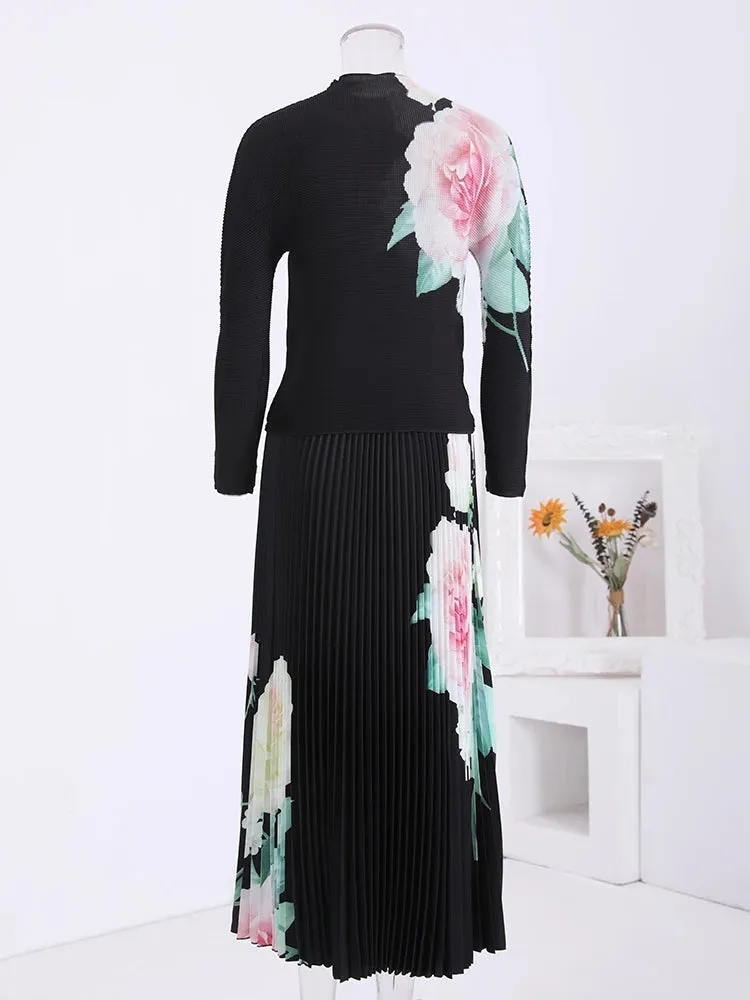 Plissé Pleated Skirt & Top