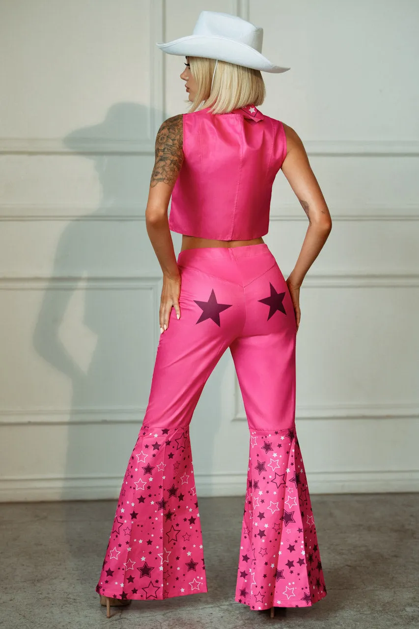 Plus Size Pink Cowgirl Doll Costume