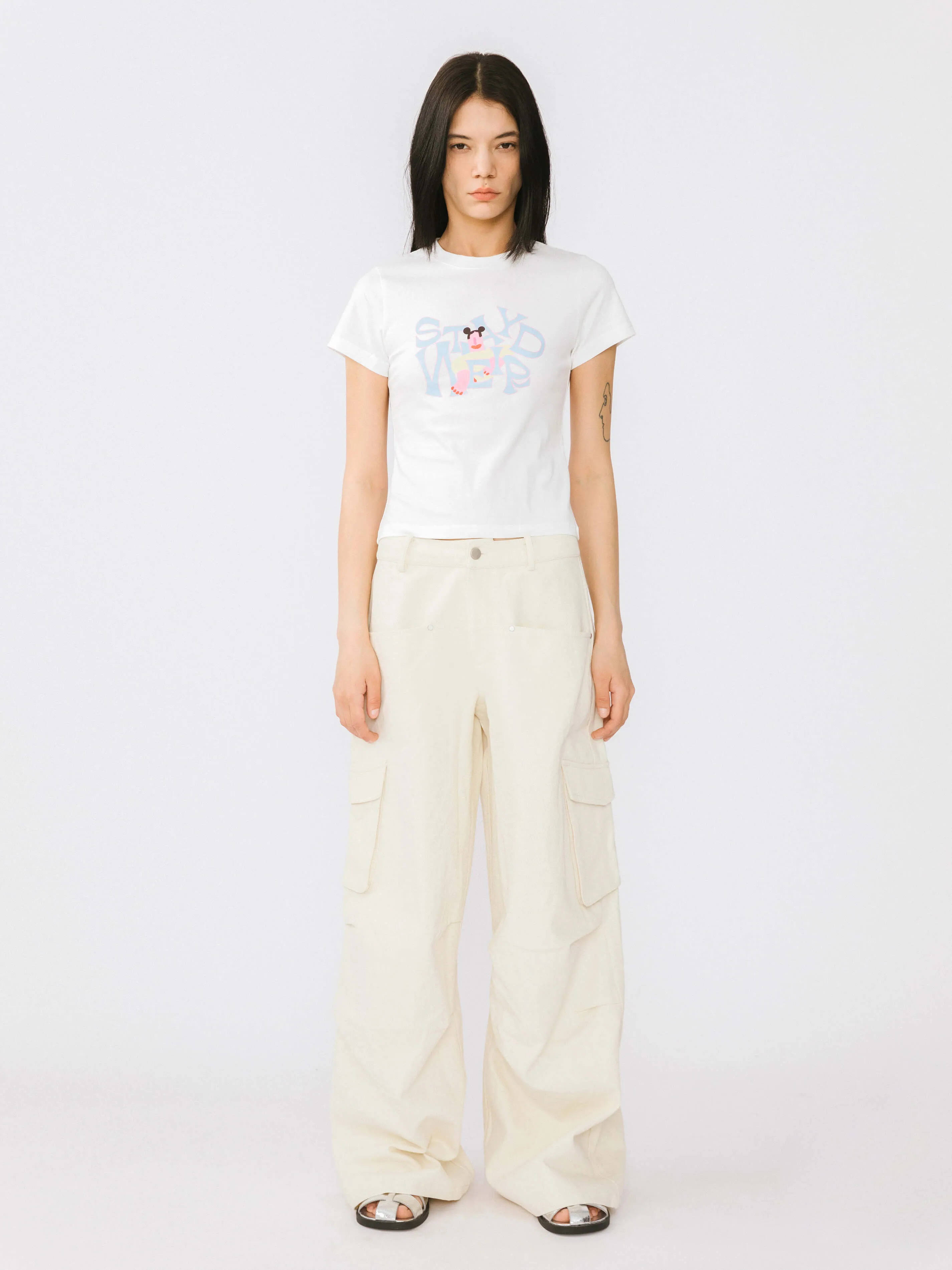 "Stay Weird" Printed T-Shirt