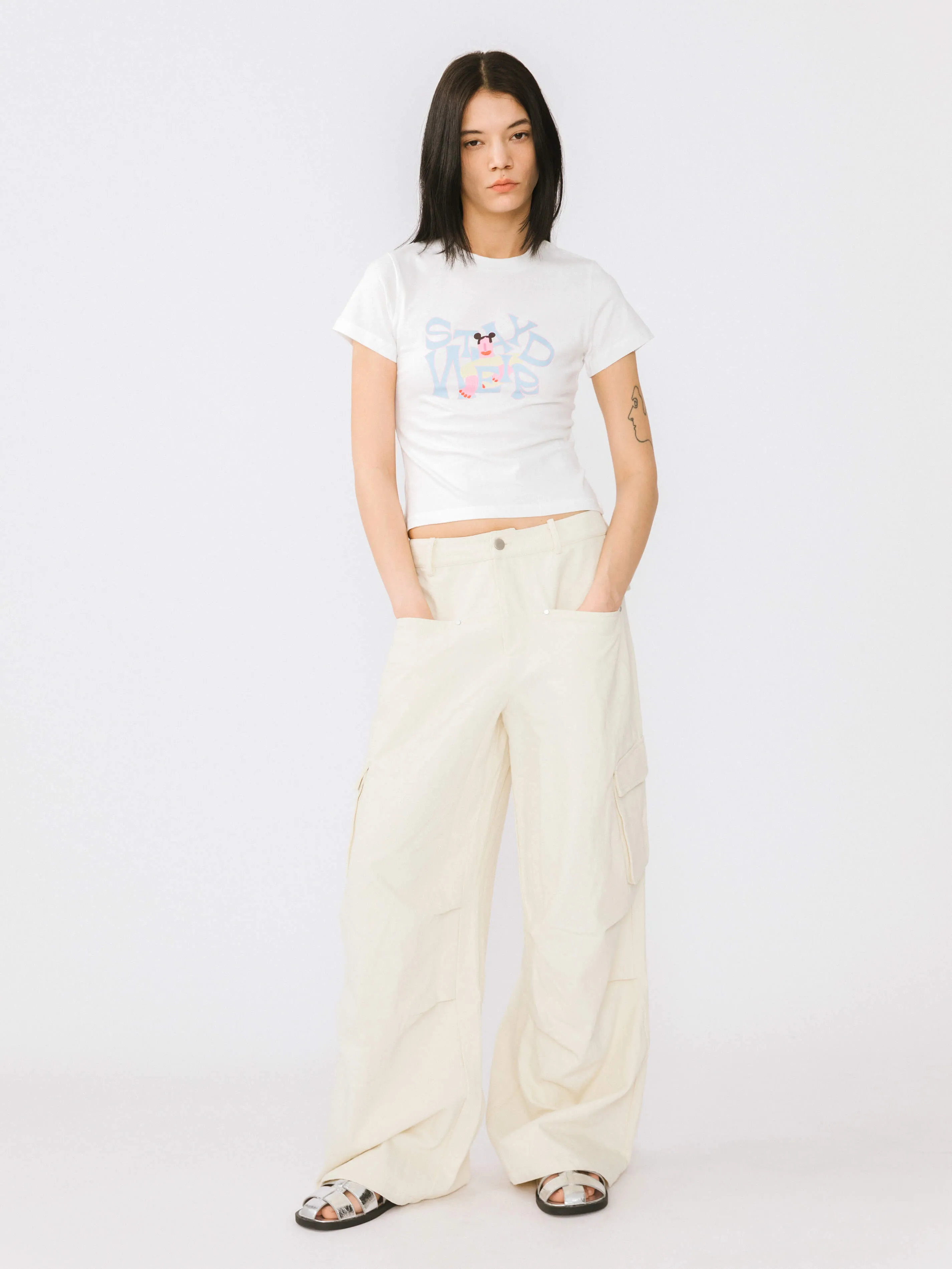 "Stay Weird" Printed T-Shirt