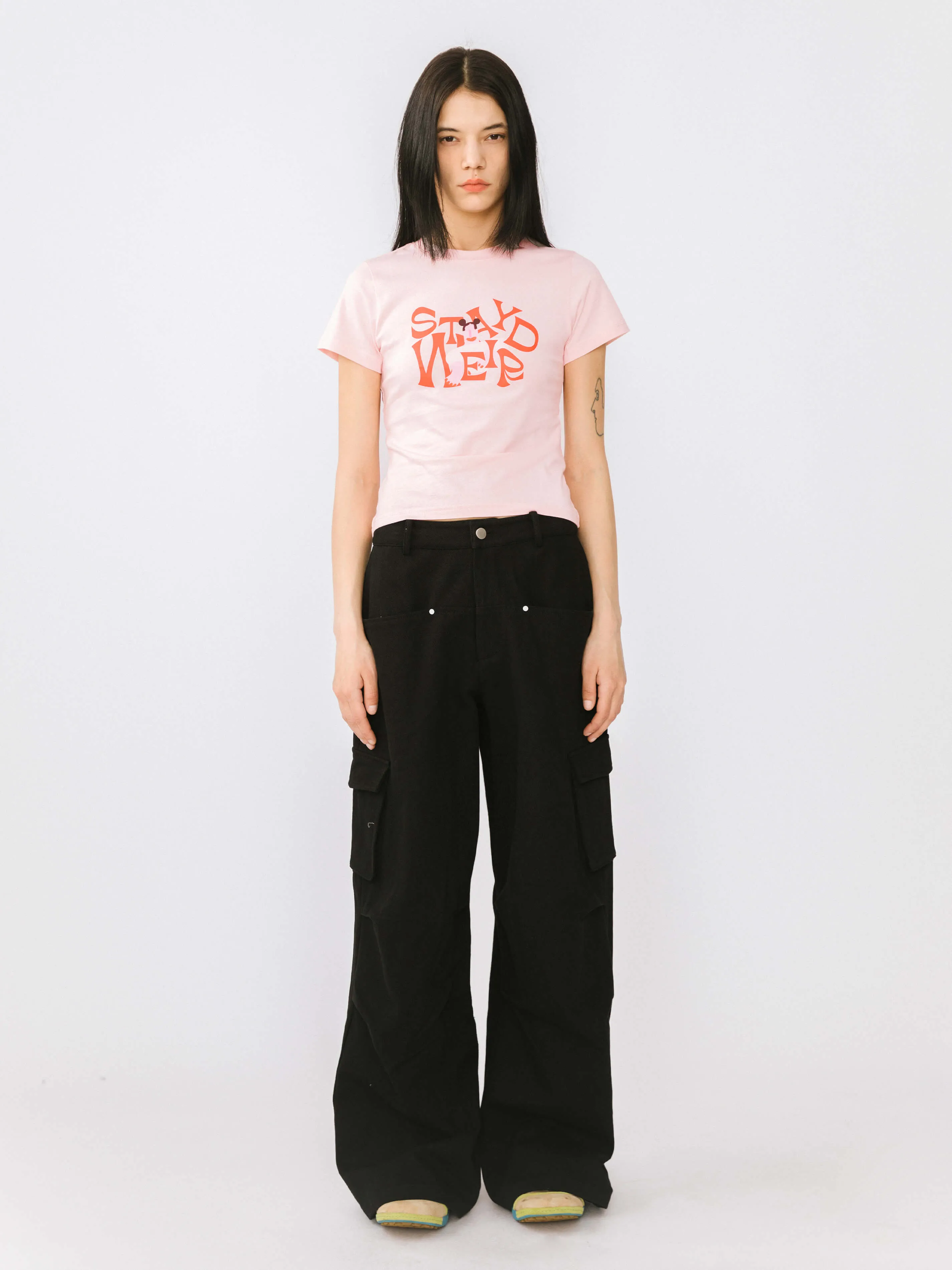 "Stay Weird" Printed T-Shirt