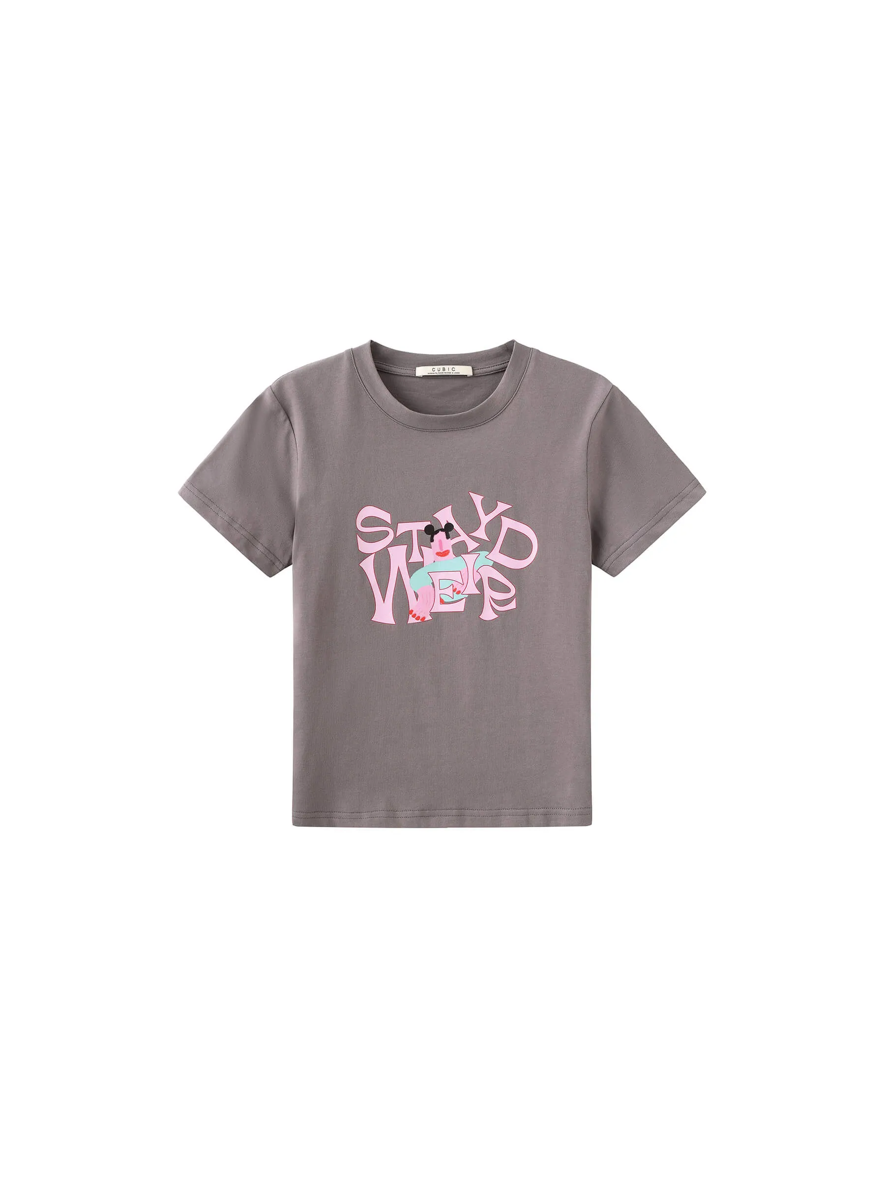 "Stay Weird" Printed T-Shirt