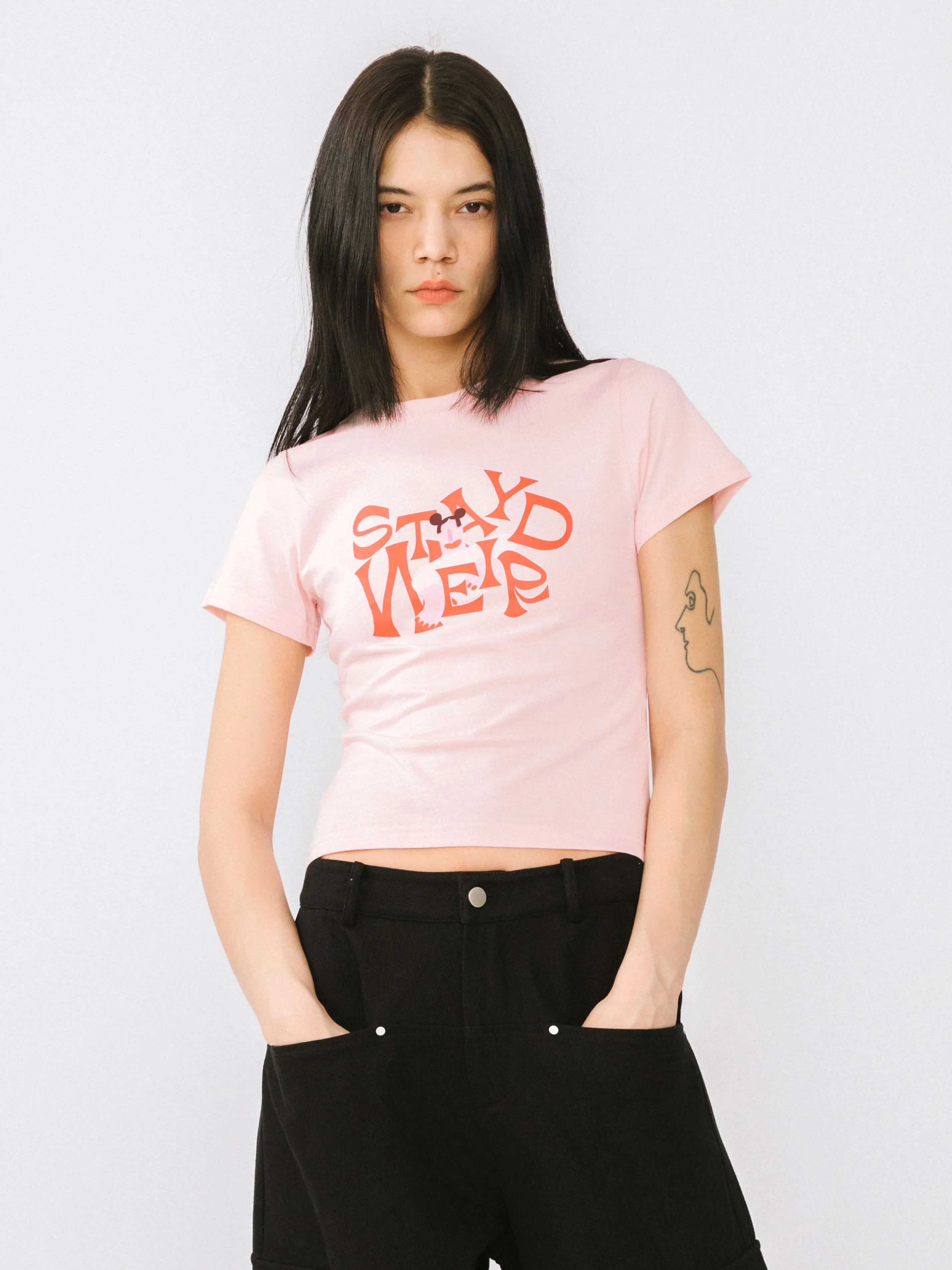 "Stay Weird" Printed T-Shirt