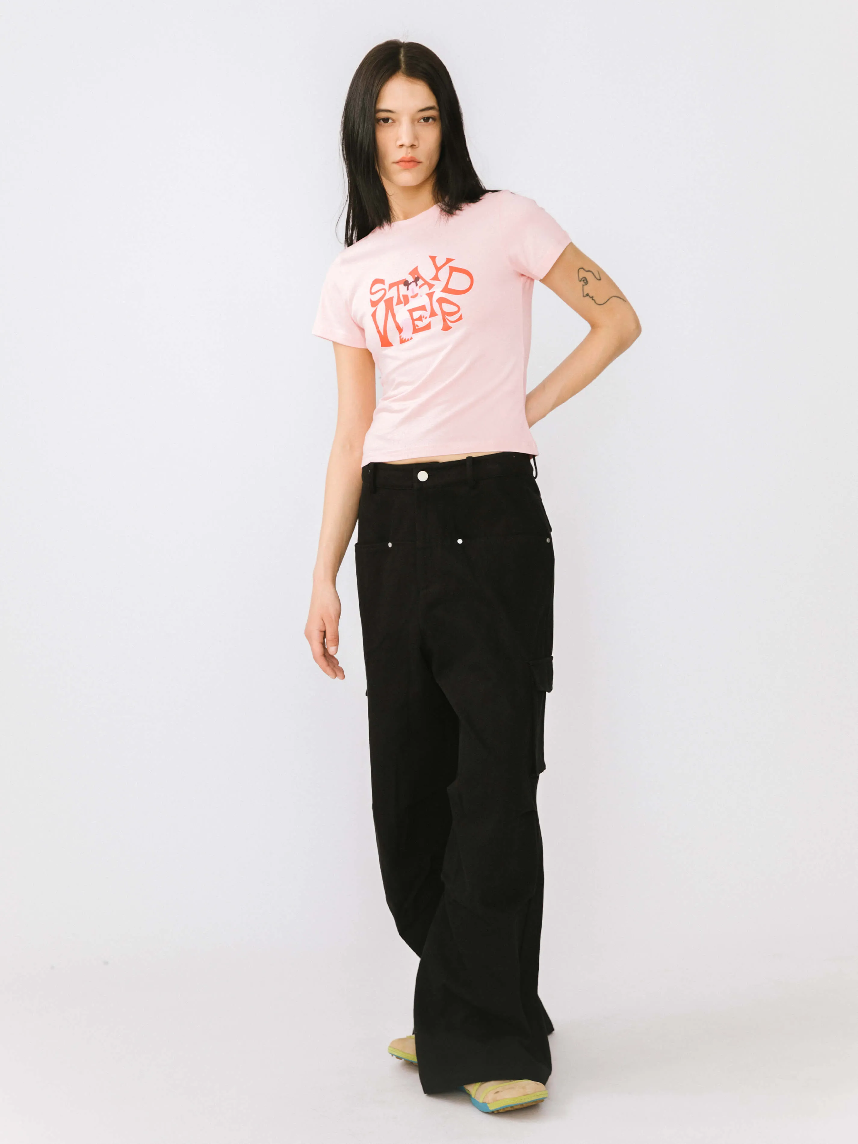 "Stay Weird" Printed T-Shirt
