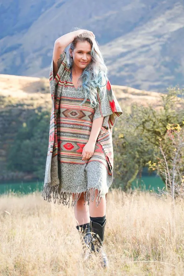 Sage Square Poncho