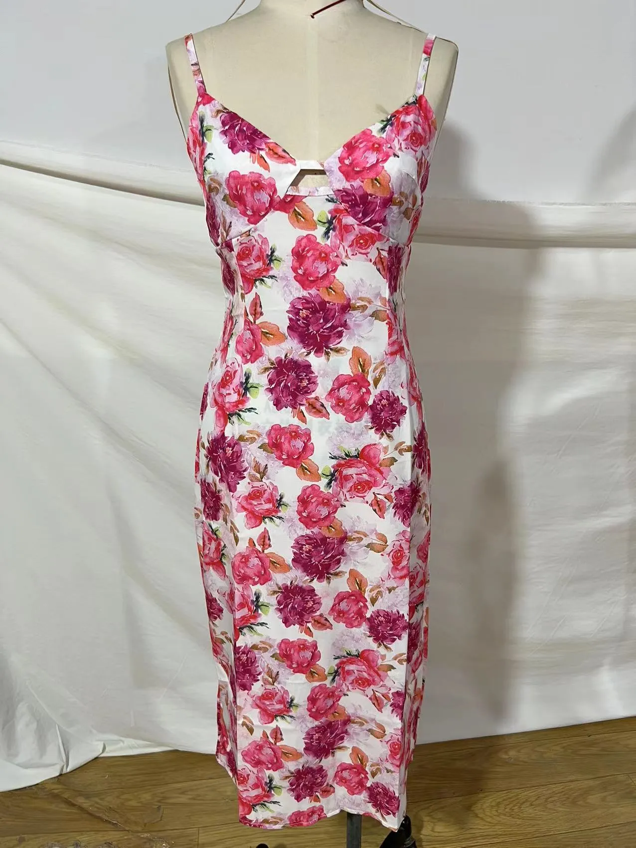 Sexy V Neck Slip Dress