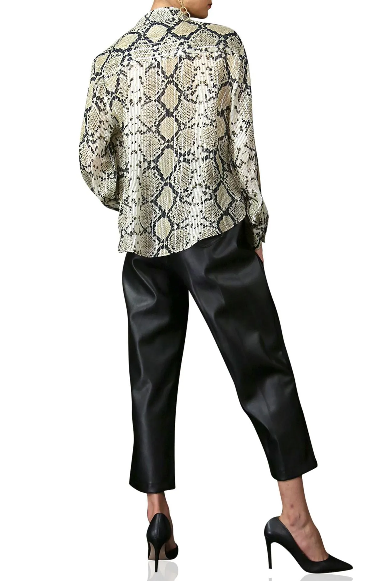 Snake print Lurex Shirt