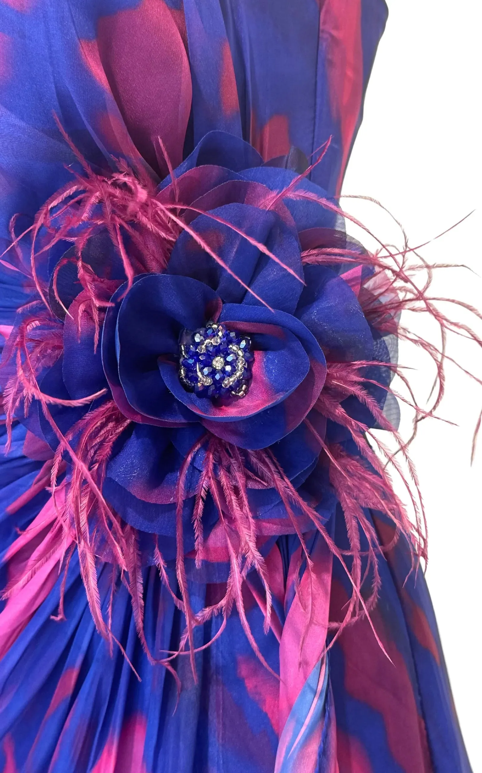 Strapless Purple Cocktail Party Dress