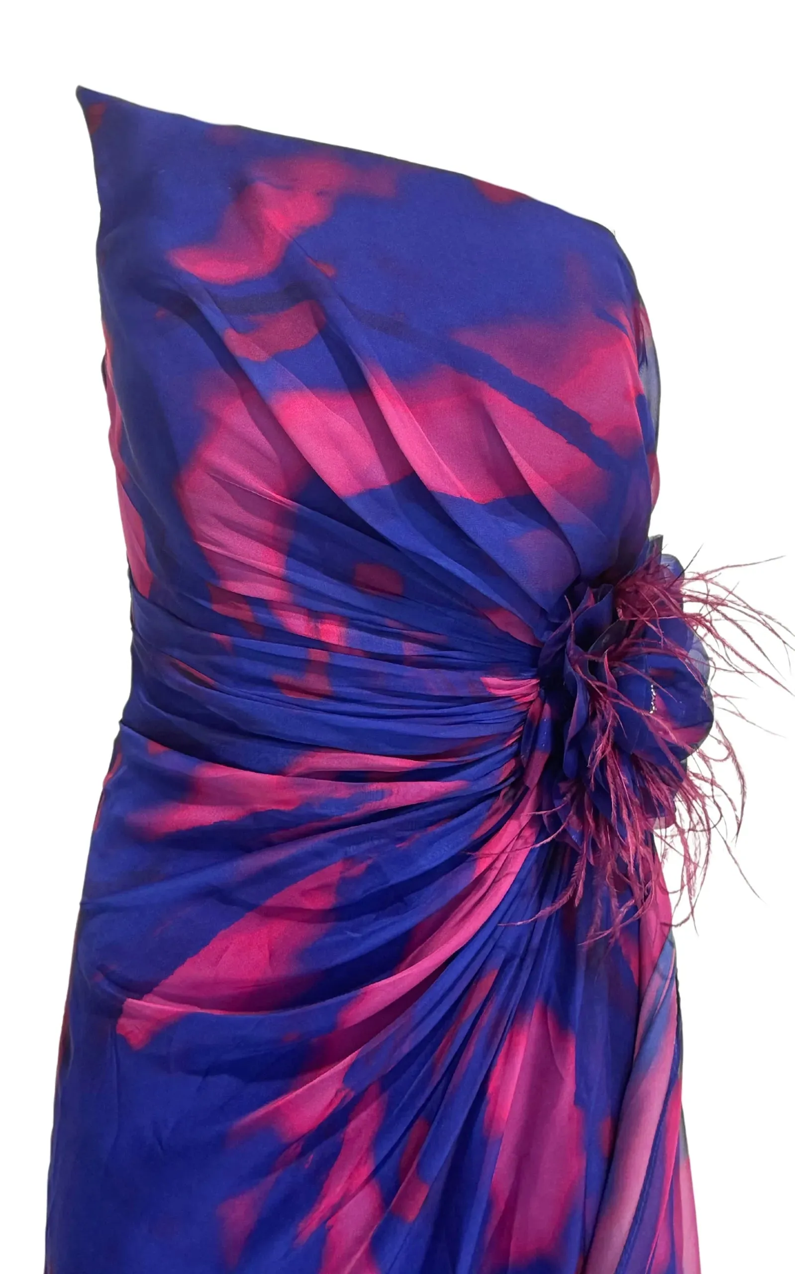 Strapless Purple Cocktail Party Dress