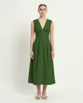 The Mendoza Emerald Cotton Dress