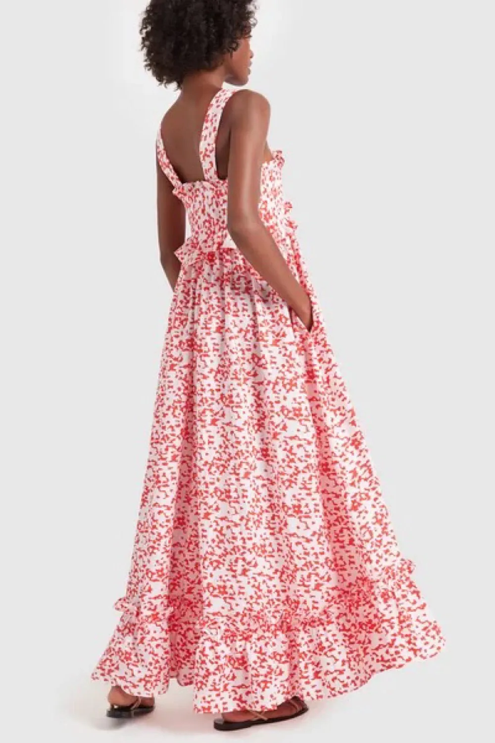 Thierry Colson Valentina Printed Cotton Maxi Dress