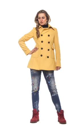 Yellow Pea Coat