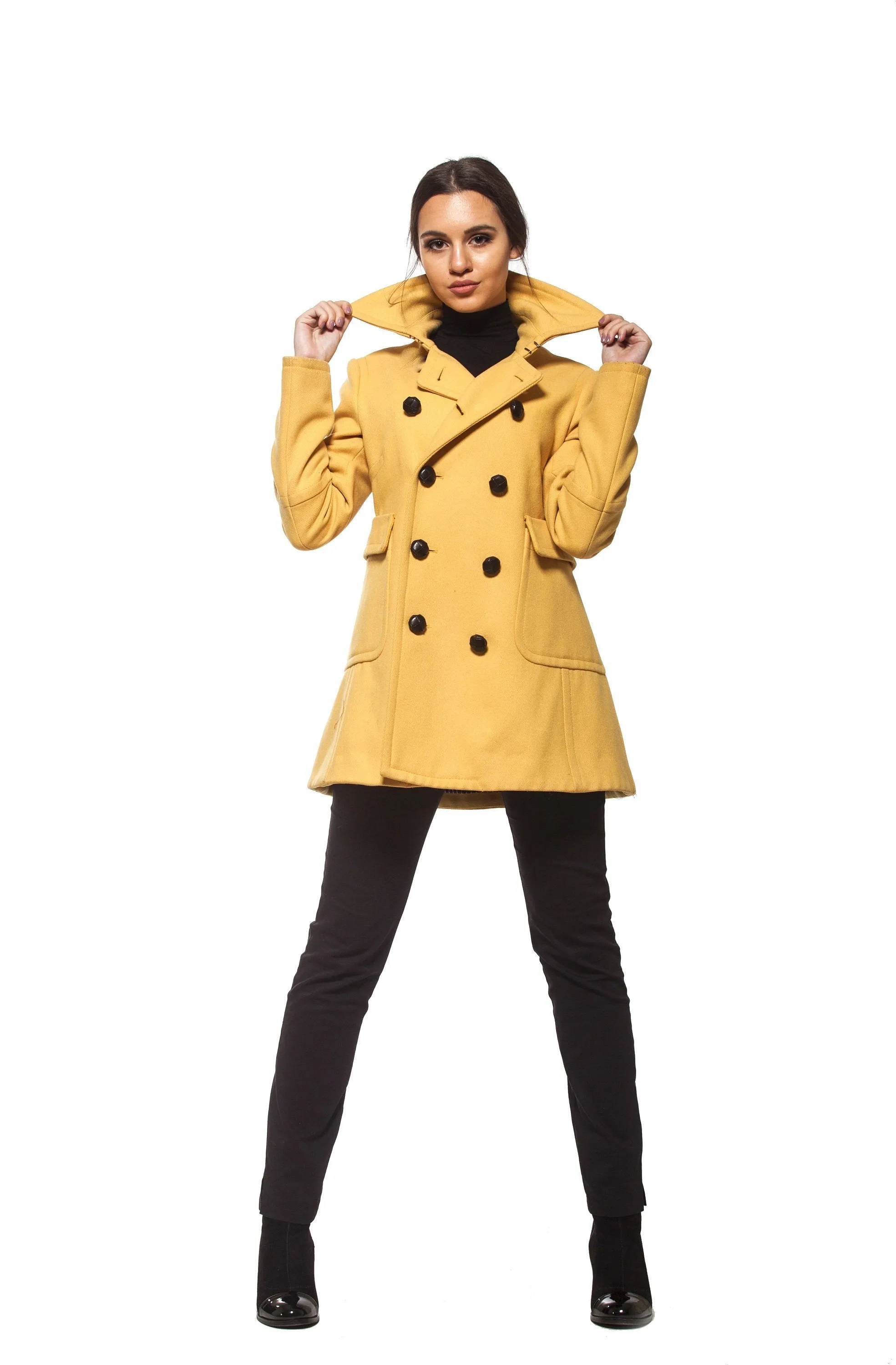 Yellow Pea Coat