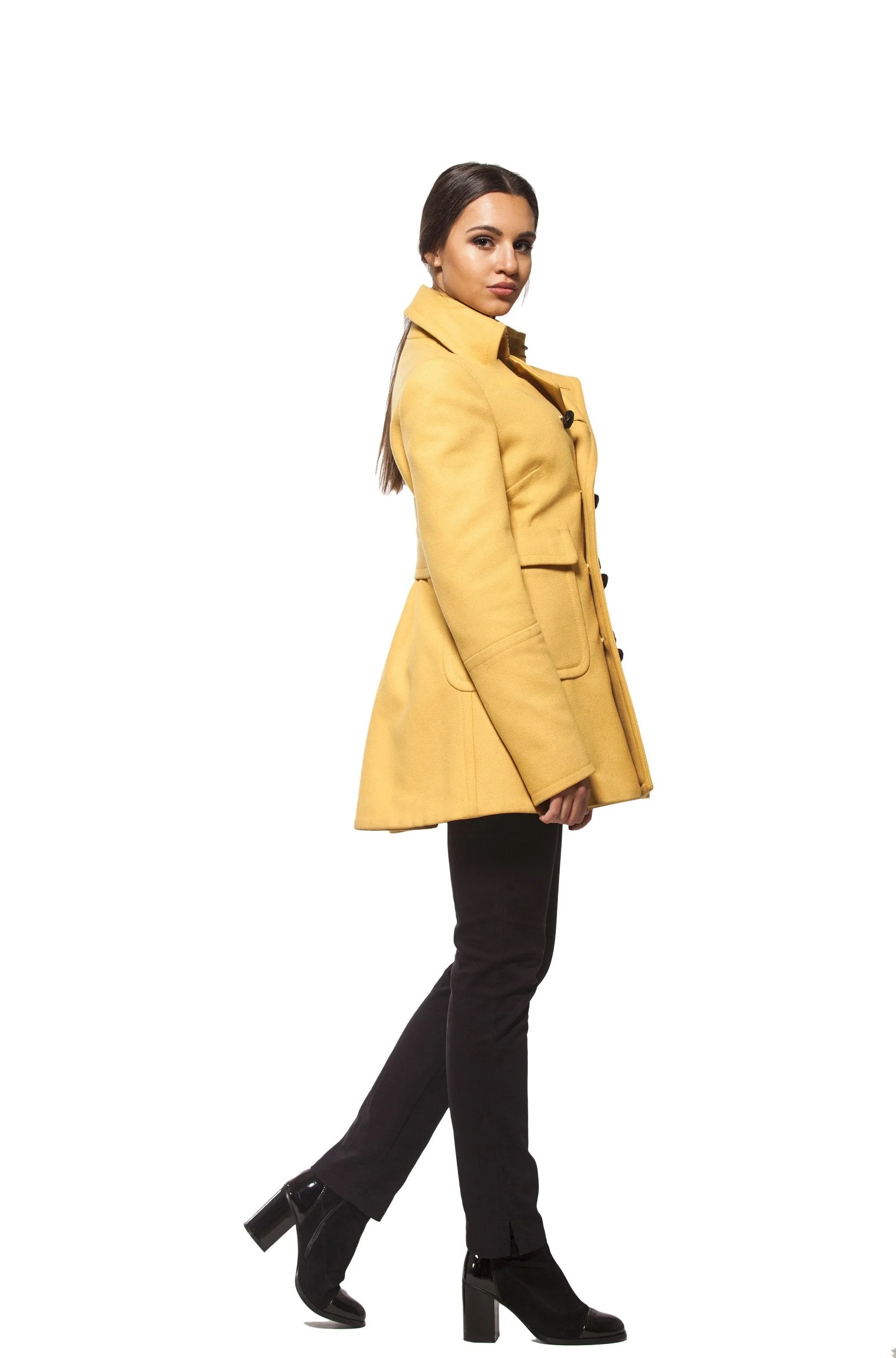 Yellow Pea Coat